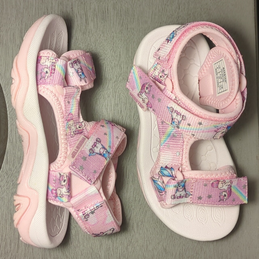 Charming Pink Unicorn Kids Sandals